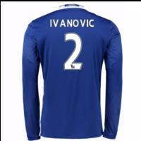 2016-17 Chelsea Home Long Sleeve Shirt (Ivanovic 2)