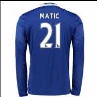 2016-17 Chelsea Home Long Sleeve Shirt (Matic 21)