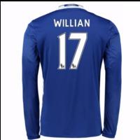 2016 17 chelsea home long sleeve shirt willian 17