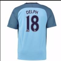 2016-17 Man City Home Shirt (Delph 18)