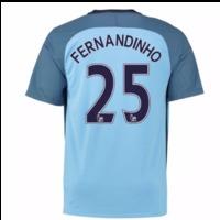 2016-17 Man City Home Shirt (Fernandinho 25)