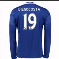 2016-17 Chelsea Home Long Sleeve Shirt (Diego Costa 19)