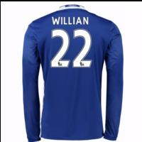 2016-17 Chelsea Home Long Sleeve Shirt (Willian 22)