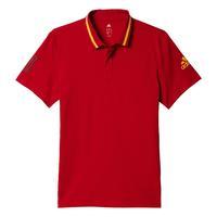 2016-2017 Spain Adidas Anthem Polo Shirt (Red)