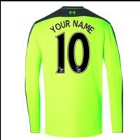 2016 17 liverpool third long sleeve shirt your name kids