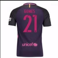 2016-17 Barcelona With Sponsor Away Shirt - (Kids) (Gomes 21)