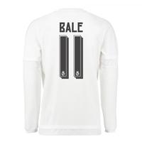 2015 16 real madrid long sleeve home shirt bale 11 kids