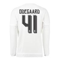 2015-16 Real Madrid Long Sleeve Home Shirt (Odegaard 41) - Kids