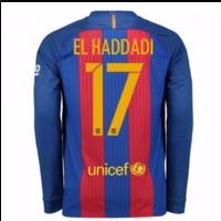 2016 17 barcelona home long sleeve shirt el haddadi 17