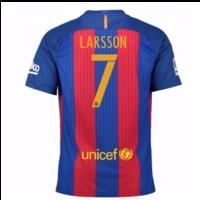 2016-17 Barcelona Sponsored Home Shirt (Larsson 7) - Kids