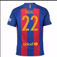 2016 17 barcelona sponsored home shirt vidal 22 kids