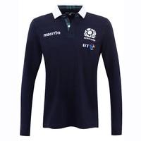 2016-2017 Scotland Home LS Cotton Rugby Shirt