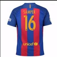 2016 17 barcelona sponsored home shirt samper 16 kids