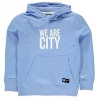 2016 2017 man city nike core hooded top blue kids