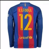 2016 17 barcelona home long sleeve shirt rafinha 12