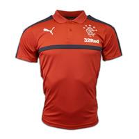 2016 2017 rangers puma leisure polo shirt chilli pepper