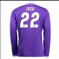 2016-17 Real Madrid Away Longsleeve Shirt (Isco 22) - Kids