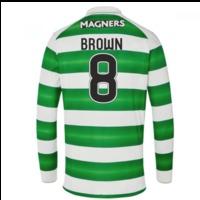 2016-17 Celtic Long Sleeve Home Shirt (Brown 8) - Kids