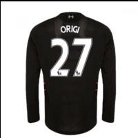 2016-17 Liverpool Away Long Sleeve Shirt (Origi 27) - Kids