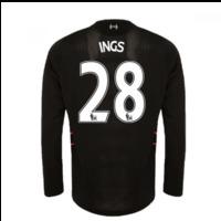 2016-17 Liverpool Away Long Sleeve Shirt (Ings 28) - Kids