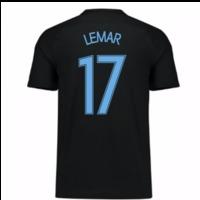 2017 18 france away nike shirt black kids lemar 17