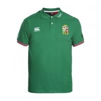 2016-2017 British Irish Lions Rugby Vapodri Cotton Polo Shirt (Green)