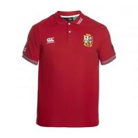 2016-2017 British Irish Lions Rugby Vapodri Cotton Polo Shirt (Red)