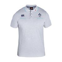 2016-2017 Ireland Rugby Cotton Training Polo Shirt (Classic Marl)