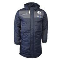 2016 2017 scotland macron rugby below knee puffa jacket navy