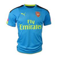 2016-2017 Arsenal Puma Away SS Goalkeeper Shirt (Blue)