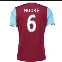 2016-17 West Ham Home Shirt (Moore 6) - Kids