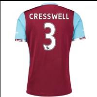 2016 17 west ham home shirt cresswell 3 kids