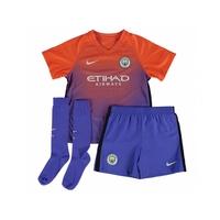 2016-2017 Man City Third Nike Little Boys Mini Kit