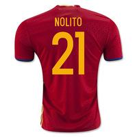 2016-2017 Spain Home Shirt (Nolito 21) - Kids