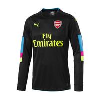 2016-2017 Arsenal Puma Home LS Goalkeeper Shirt (Black)