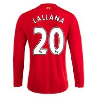 2015 16 liverpool home long sleeve shirt lallana 20 kids