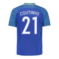 2016-17 Brazil Away Shirt (Coutinho 21) - Kids