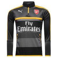 2016 2017 arsenal puma half zip training top ebony