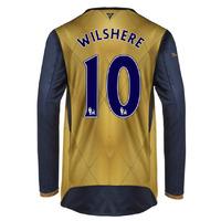 2015-16 Arsenal Long Sleeve Away Shirt (Wilshere 10) - Kids