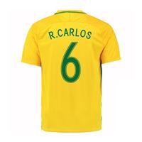 2016-17 Brazil Home Shirt (R.Carlos 6) - Kids