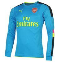 2016-2017 Arsenal Puma Away LS Goalkeeper Shirt (Blue)