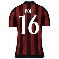 2015-16 AC Milan Home Shirt (Poli 16) - Kids