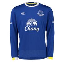 2016-2017 Everton Umbro Home Long Sleeve Shirt