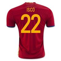 2016 2017 spain home shirt isco 22 kids