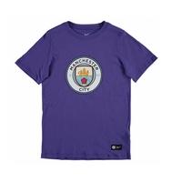 2016 2017 man city nike core crest tee purple kids