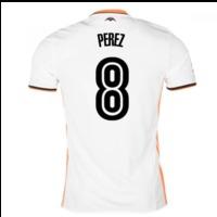 2016-17 Valencia Home Shirt (Perez 8)