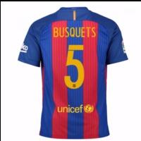 2016-17 Barcelona Home Shirt (Busquets 5) - Kids
