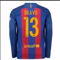 2016-17 Barcelona Home Long Sleeve Shirt (Bravo 13)