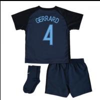 2017-18 England Away Little Boys Kit (Gerrard 4)