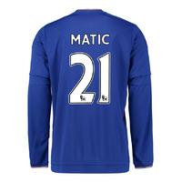 2015-2016 Chelsea Home Long Sleeve Shirt (Matic 21) - Kids